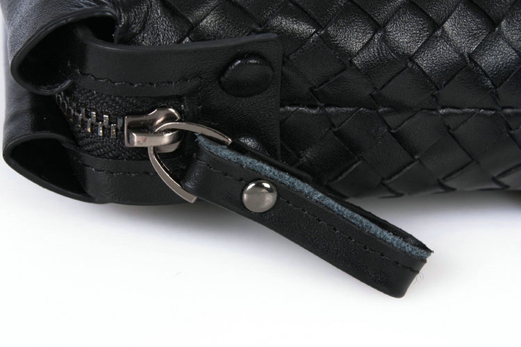 Bottega Veneta intrecciato leather clutch 52809-1 black